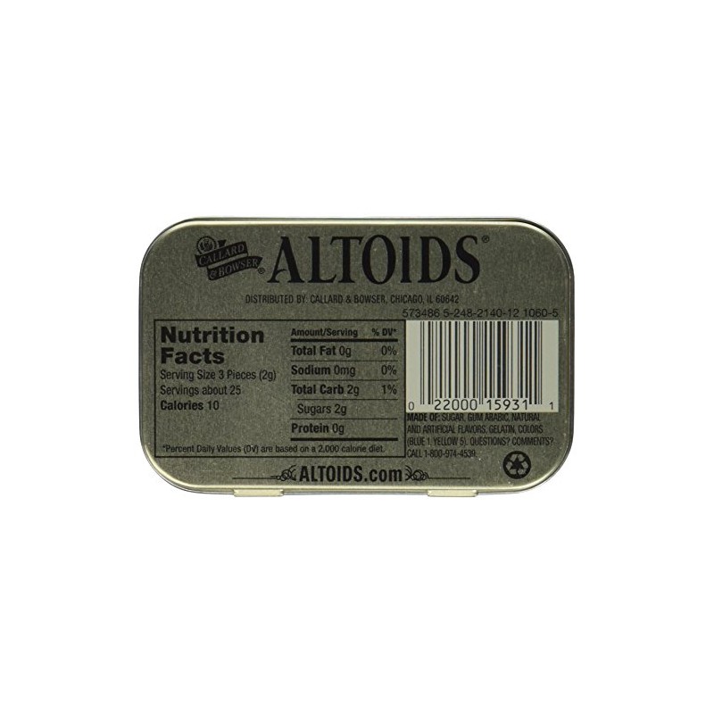 Altoids Curiously Strong Mints - Spearmint 1.76 oz (Pack of