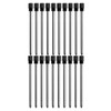 PASISIBICK 2.75'' Black Ink Crystal Pen Refills, Standard D1 Ballpoint
