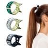 VONJUMA Pack of 3 Women's Hair Clips Metal Rhinestone Hair
