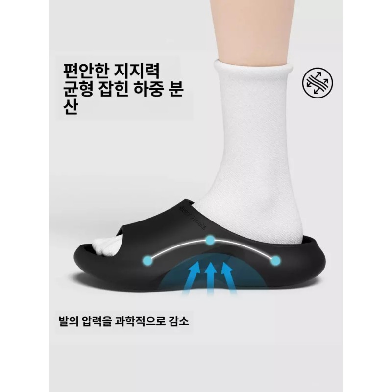 Balachi 체형교정슬리퍼 발아치 아치교정 평발슬리퍼 다이어트슬리퍼 [블랙 B] Posture Correction