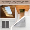Klmnop Attic Fan Cover, Insulation Cover with Velcro Strips Fits