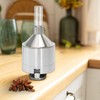 Grinder【Superfine Grinding】aluminum alloy Pepper Grinder Set, Silver 2.2 inch