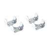 ZYAMY 10PCS Heavy Duty Double Rope Clamp Galvanized Twisted Metal