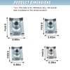 80PCS 4 Sizes Auto Car U-Clip Kit, M4 M5 M6