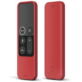 elago R2 Slim Case Compatible with Apple TV Siri Remote 1st Generation (Red) - Slim Design, Scratch-Free Silicone, Shock Absorption, Full Access