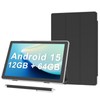 Android 15 Tablet 10 inch Tablets with Case, 12GB RAM