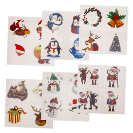 FOMIYES Xmas Temporary Christmas Reindeer for Boys and Girls Festive Snowflake Body Decals for Holiday Celebrations