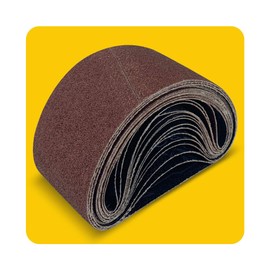 15 Pcs 2-1/2 x 14 Inch Assorted Aluminum Oxide Belt Sander Sanding Belt - 3 Each of 80/120/150/240/400 Grits