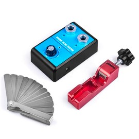 CNRAQR Spark Plug Gap Tool & Spark Plug Tester Kit 0 to 6000RPM with Double Hole 10MM 12MM 14MM 16MM Spark Plug Adjustable Gap Tool with Feeler Gauge for 12V Gasoline Vehicles Spark Plug Socket