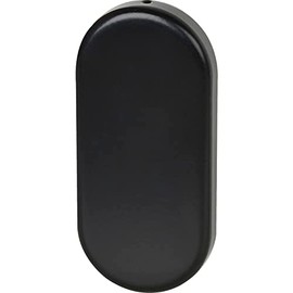 FSB 0 17 1757 00000 8120 Blind Rosette Oval Blind Cylinder Rosette Concealed Screwed Aluminium Jet Black 171757, Silver