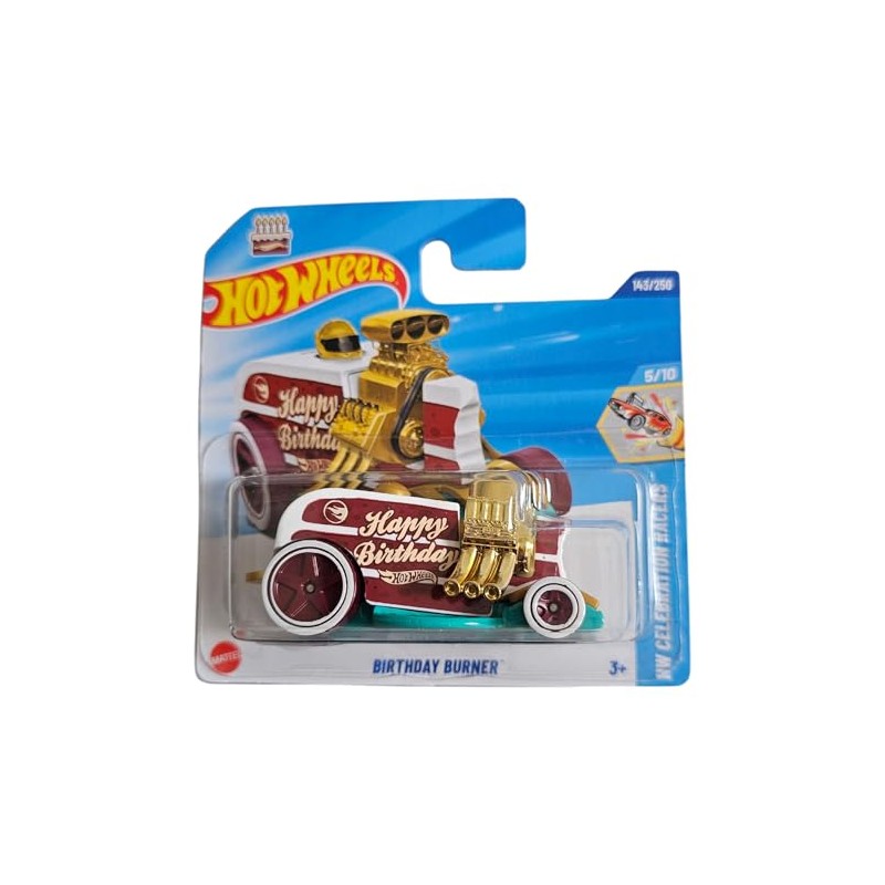 Hot Wheels Birthday Burner Die-Cast Car, Collector's Edition, Limited Treasure