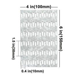 10 Pcs Truss Plates 4x6 Inch, Pronged Truss Mending Plate with Nail Teeth, Mending Plates for Wood Trusses Construction