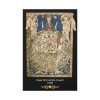 PSalter World Map 1265 Flat Earth Black Matte Canvas, Stretched,