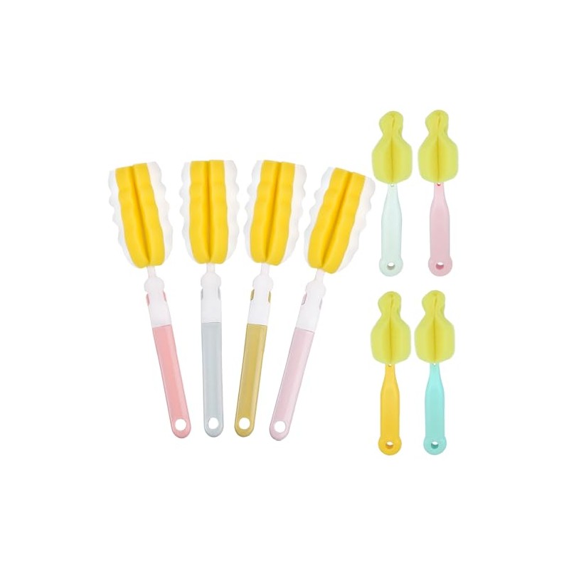 4PCS Baby Bottle Brush Set - Milk Bottle & Nipple