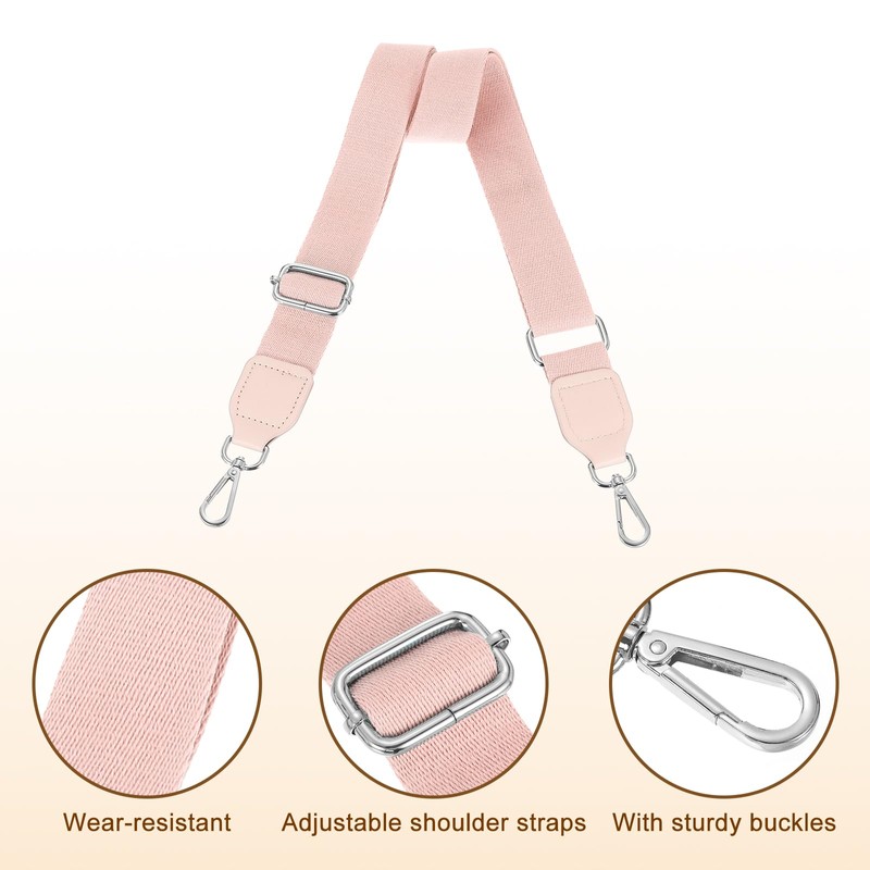 sourcing map Wide Shoulder Strap, 3.8cm Adjustable Purse Strap Replacement