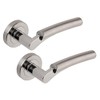 Excel Architectural XL3845 Ultra Passage Door Handles on Round Rose,