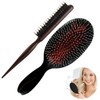 2 Pcs Hair Extension Brushes,Hair Extension Brush,Boar Bristle Hair Extension