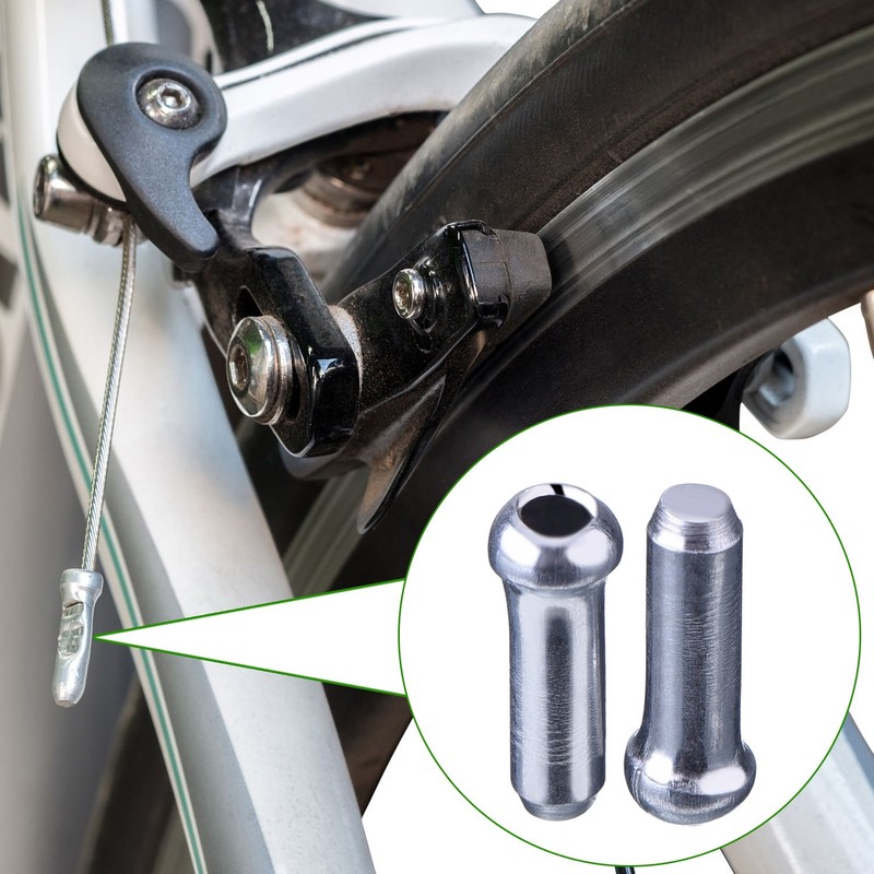 200 Pack Cable End Brake Cable Cap Cable Crimp Ends