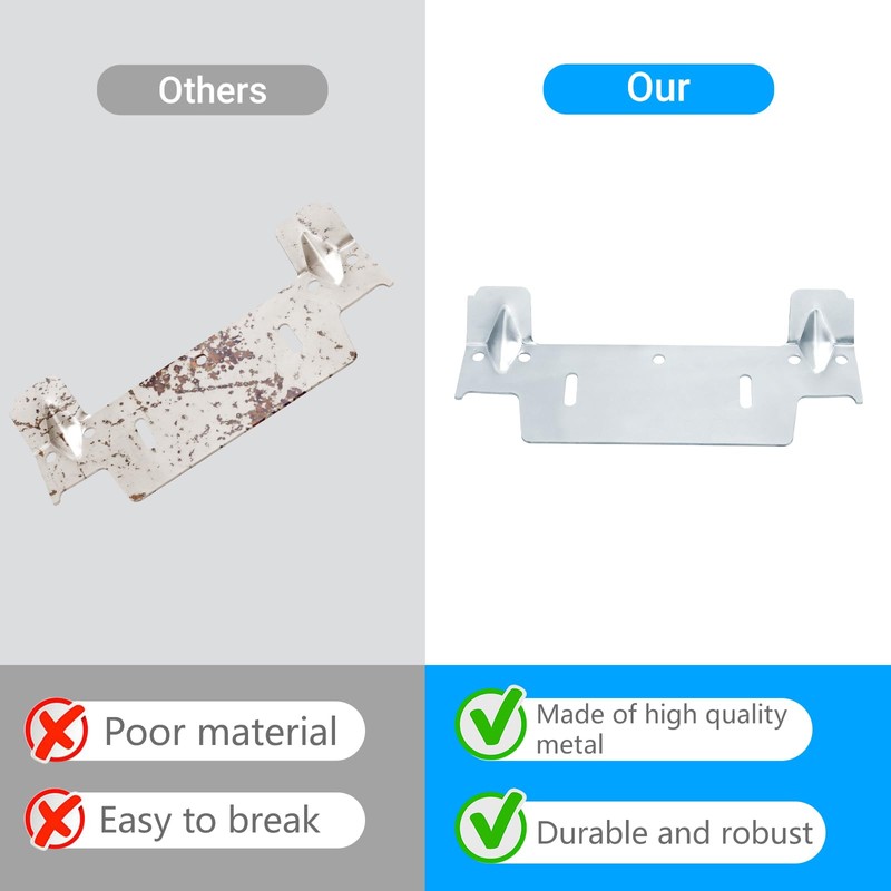 382430-1120A Steel Hanging Bracket for Wall-Mounted Sink, Featuring Multiple Holes