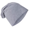 Miobo unisex jersey slouch beanie, long, plain colour, cotton, adults,