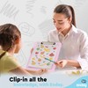 Plastic Clipboard Standard Size Pink, Translucent Low Profile Clip Board,