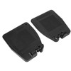 Pair Wheelchair Footplate 19x16cm Footrest Thickened ABS Plastic Nonslip Texture