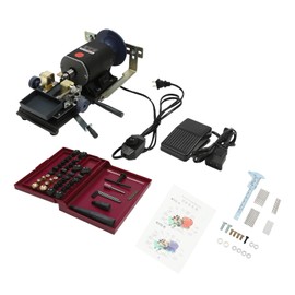 RIAHNEAH 450W Pearl Drilling Machine High Efficiency Pearl Holing Machine for Coral Shell Amber Stone with Foot Switch, Pearl punching machine high power, DIY Tool Lathe Set