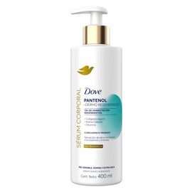 DOVE Sérum Corporal en Crema Pantenol + Dermo Regenerador, para piel sensible, áspera y extra seca, alivia y restaura la humectación natural de la piel 400 ml