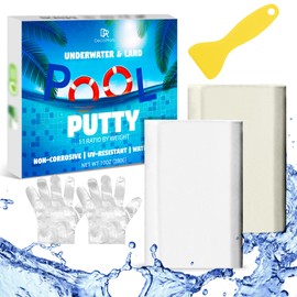 Pool Putty - 10oz 2 Part Epoxy Pool Repair Kit Pool Leak Sealer for Fixing Leaks, Cracks - Underwater or Above Fast Repair Epoxy Putty for Tile, Fiberglass, Concrete, Cement and Other Surfaces
