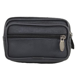 Bum Bag Bum Bag Purse Genuine Leather in Black or Brown, black, money belt