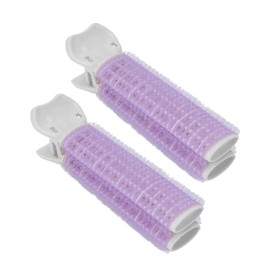 Pack of 2 Hair Rollers Clips, Volumizing Hair Root Clips, Hair Root Pony, Fluffy Clips, Hair Styling Roller Clips, Hairdresser Curling Clips, Hair Cut Clip (Purple)