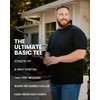 INTO THE AM Men's Plain Basic Tees - Fitted Essential