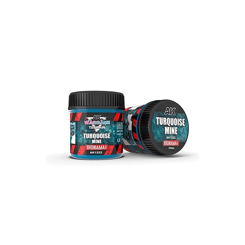 AK Interactive - Turquoise Mine Wargame Terrain 100ml - AK1222