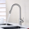 Luxier KTS21-TB Single-Handle Pull-Down Sprayer Kitchen Faucet with 2-Function Sprayhead
