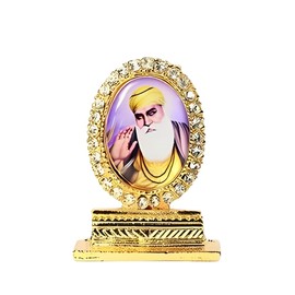 Hari Darpan Guru Nanak Ji Car Dashboard| Mandir | Home Decor |Office Table Showpiece |Statue 2 Inch (Multi Color)
