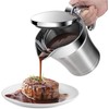 Stainless Steel Double Insulated Gravy Jug with Hinged Lid for