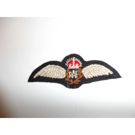 e1670 WW2 British Royal Air Force RAF US type Pilot Wing cloth R21B3