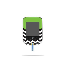 MightySkins Skin Compatible with Abbott Freestyle Precision Neo - Lime Chevron | Protective, Durable, and Unique Vinyl Decal wrap Cover | Easy to Apply, Remove, and Change Styles | Made in The USA