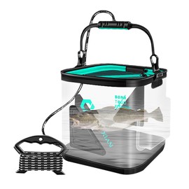 Bait Tank, Folsing Minnow Bucket for Live Baits, Fish Protection Bucket, Multifunctional Fly Fishing Box, Camping Bucket with Handle for Outdoors