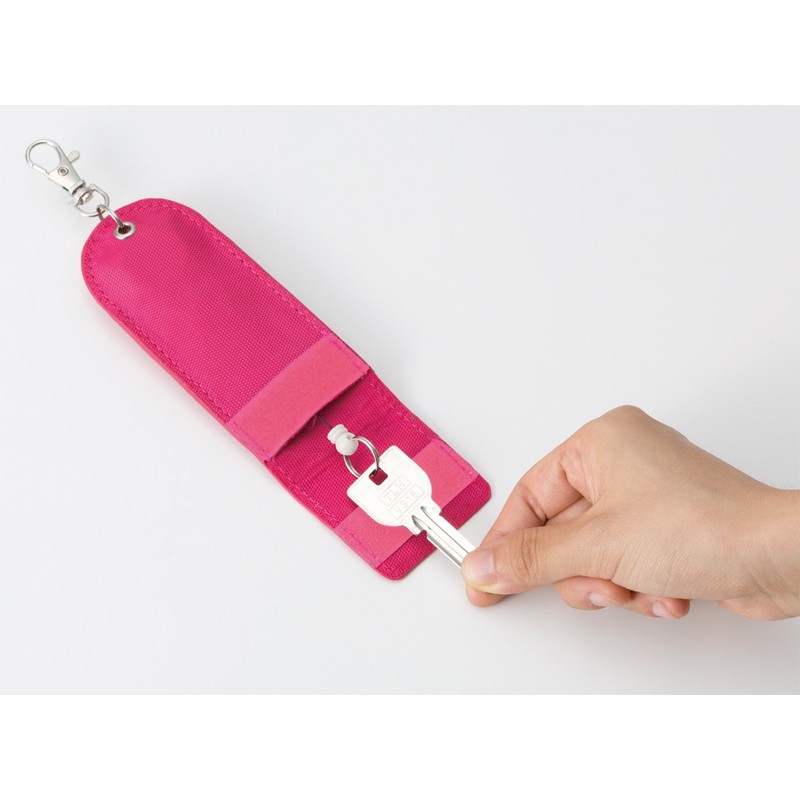 Asuka KCV01P Key Case with Reel Pink Reflector