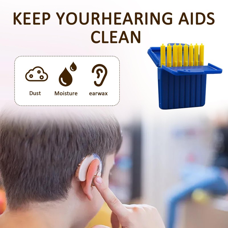 GMHLLES 24 Plastic Hearing Aid Wax Guards Filters Hearing, Hearing