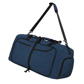 Newhey Travel Bag Large 40L 65L 80L 100L Foldable Travel Bags Lightweight Sports Bag for Men with Shoe Compartment for Weekender Men Women Duffel Bags., blue, l