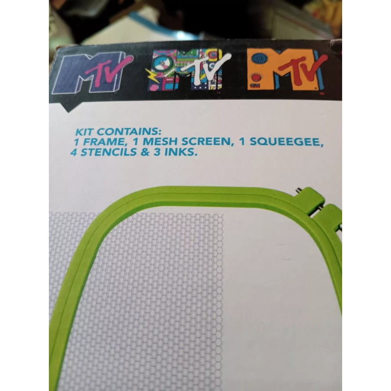 MTV Screen Printing DIY Kit - New, 4 Print MTV