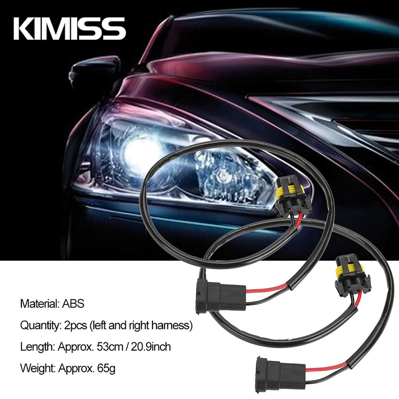 KIMISS 2 pieces 53 cm / 20.9 inch socket 9006