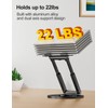 tounee Telescopic Laptop Stand for Desk with 360° Swivel Base,