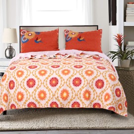 Barefoot Bungalow Topanga Quilt Set, 3-Piece Full/Queen, Multi