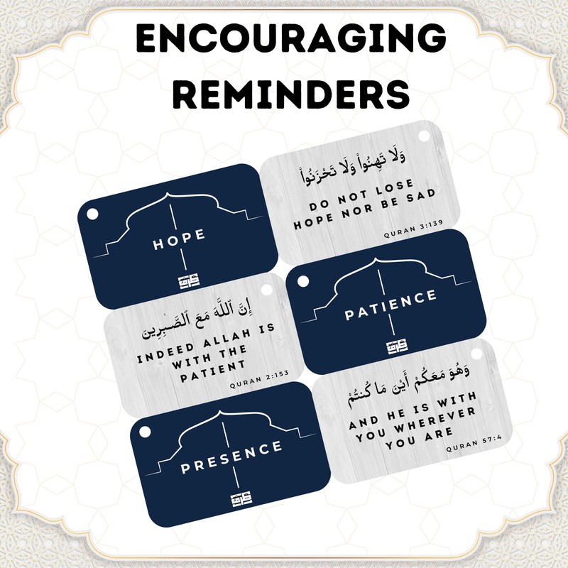 Islamic Affirmations Cards (30 Daily Reminders by Zarf), Spiritual, Quran