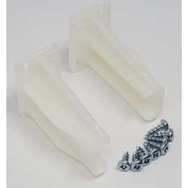 2-Pack White Drawer Slide Rear Socket Blum Euro Cabinet Drawer Slides, Right & Left (Retail Pack) (2)