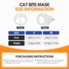 MeiAOBest Cat Muzzle,Breathable Mesh Pet Muzzles with Transparent Mask, Cat