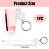 SHFGYG PU Leather Asthma Inhaler Holder Keychain Retractable Clip, Portable